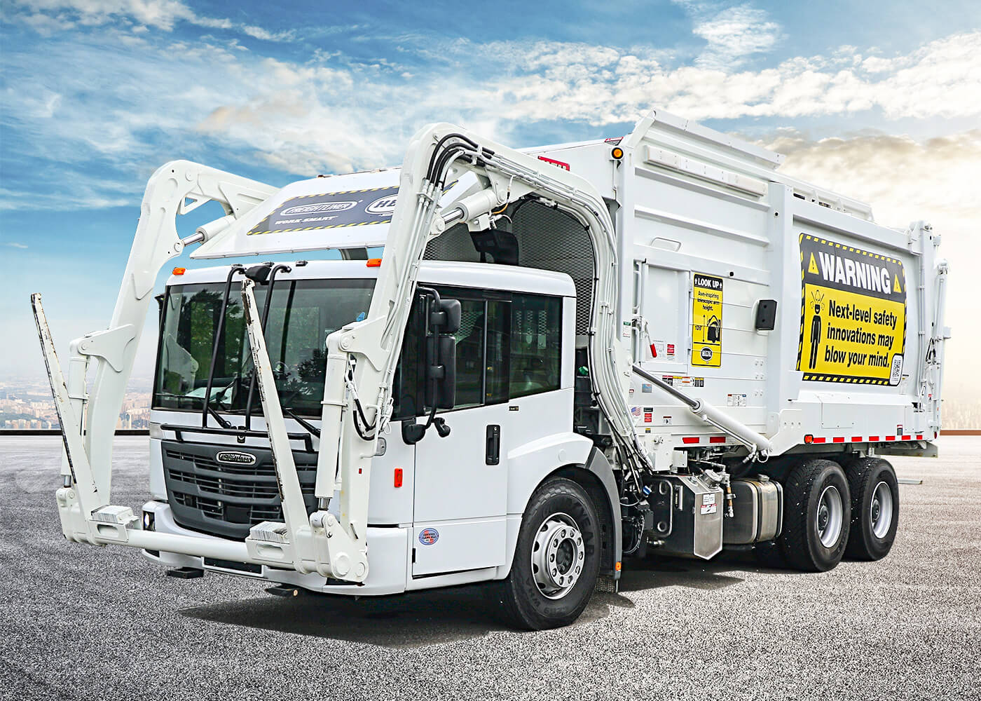 Wat kan de reden zijn dat de hydraulische cilinder van een vuilniswagen geen druk heeft?